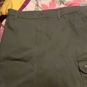 Olive mini skirt Never worn
